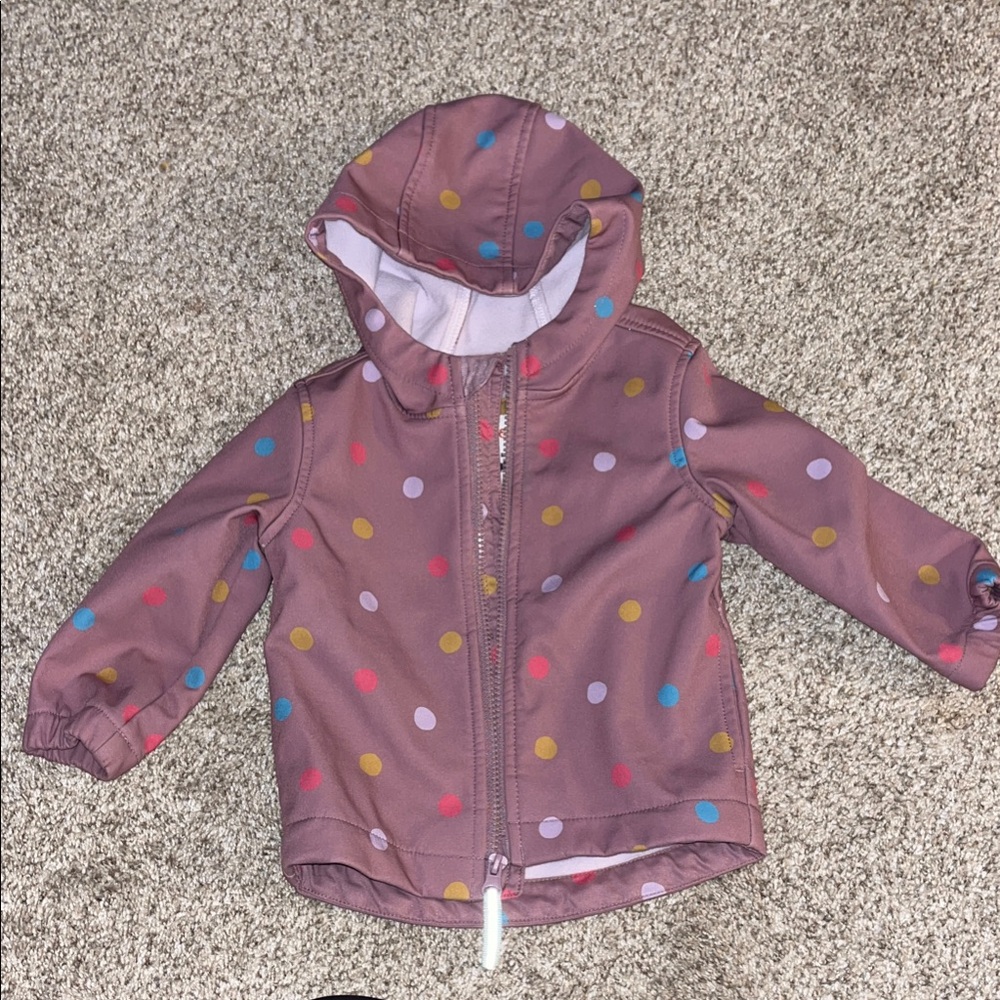 Cat & Jack Lavender Polka Dot Jacket